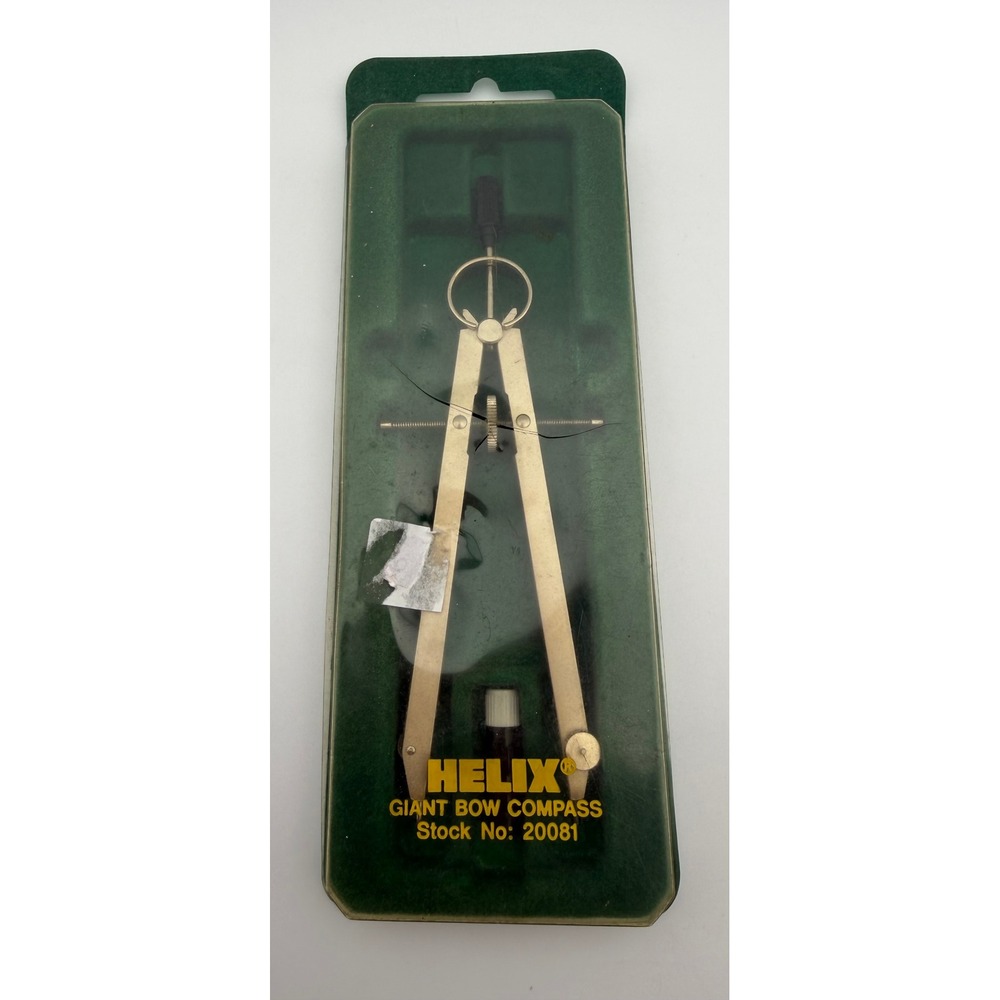 Helix Giant Bow Compass Stock No 20081 Precision Drafting Tool with Case